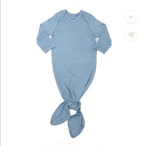 posh peanut blue knotted gown set